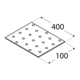 PP16 - Placă perforată 400x100x2,0 mm