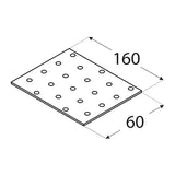 PP6 - Placă perforată 160x60x2,0 mm