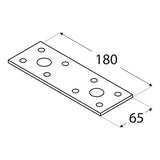 LP5 - Conector plat 180x65x2,5 mm