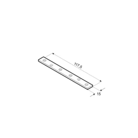 LW 120 - Conector îngust 118x15x1,5 mm