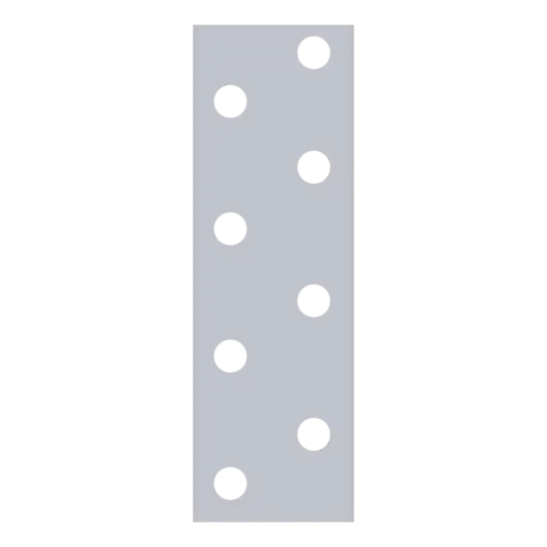 TM1/10 - Bandă de montaj perforată 25x1,5 mm /10m