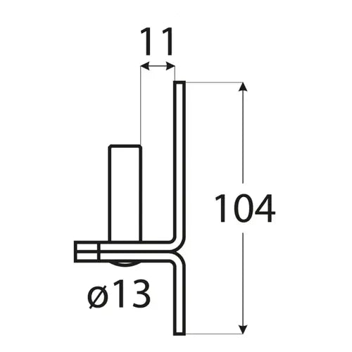 C 13/11    Pivot balama  fi 13 mm /11 mm
