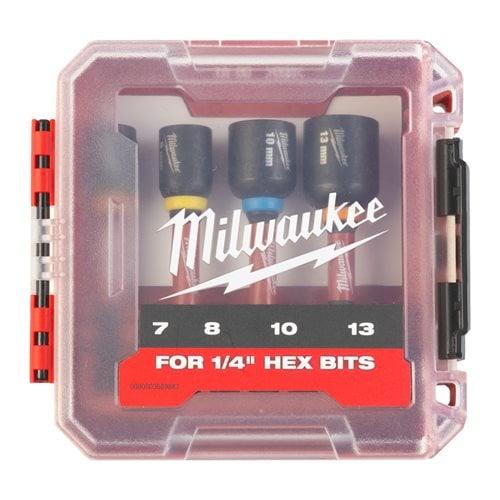 Milwaukee Set de 4 chei magnetice tubulare shw 4932492445