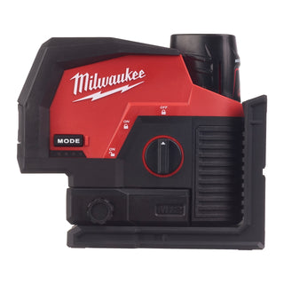 Nivelă laser M12™ cu linie transversală verde cu funcție fir cu plumb Milwaukee