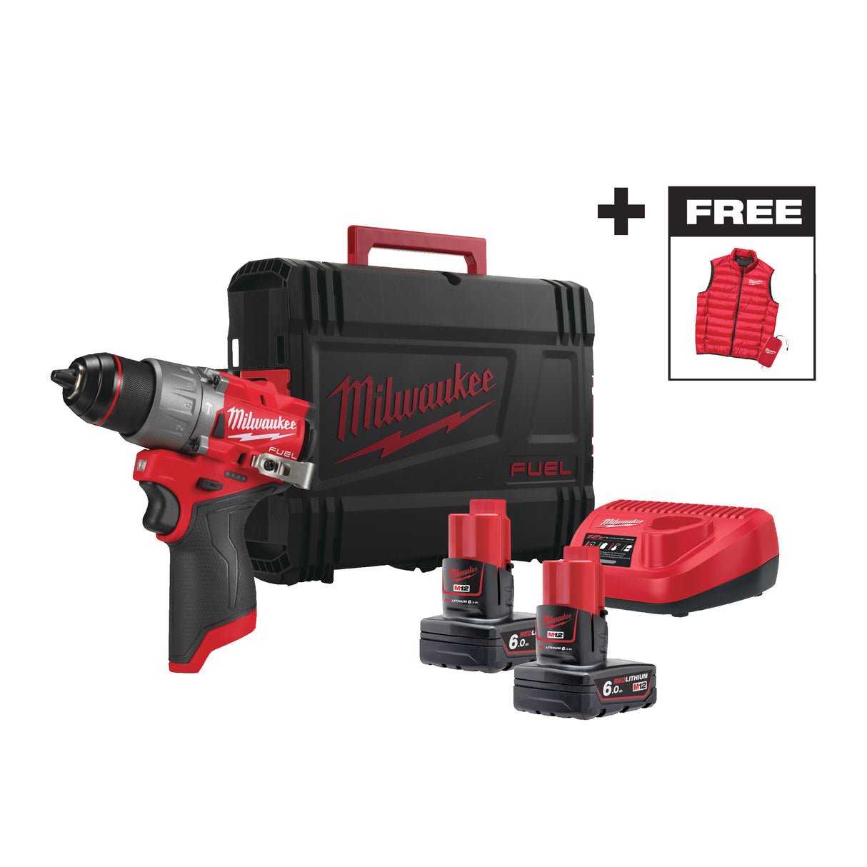 Milwaukee M12FPD2MC-602X Set scule 4933499463