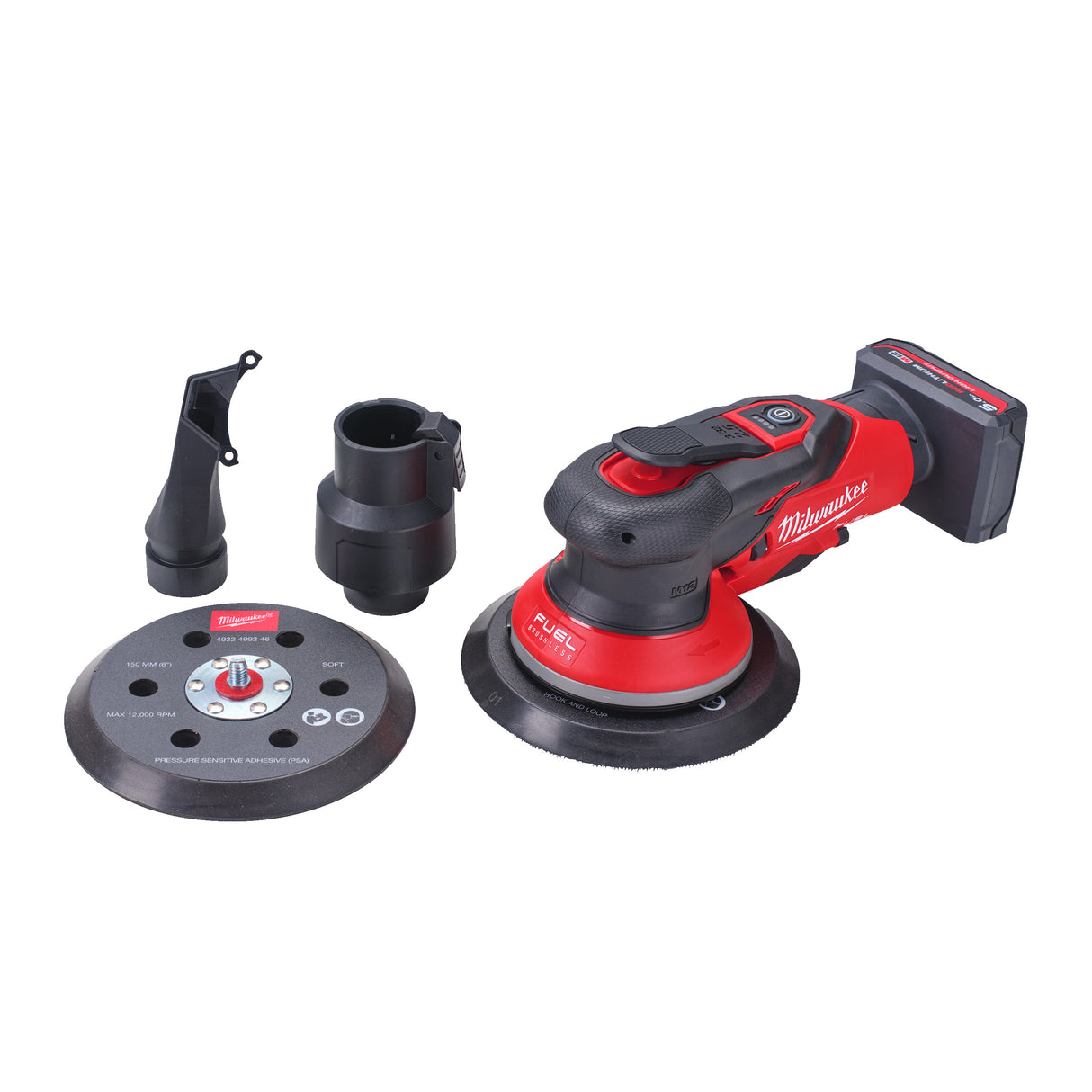 Milwaukee M12FROS2.5-502X Șlefuitor orbital M12 FUEL™ 150 mm cu orbită de 2.5 mm﻿ 4933493648