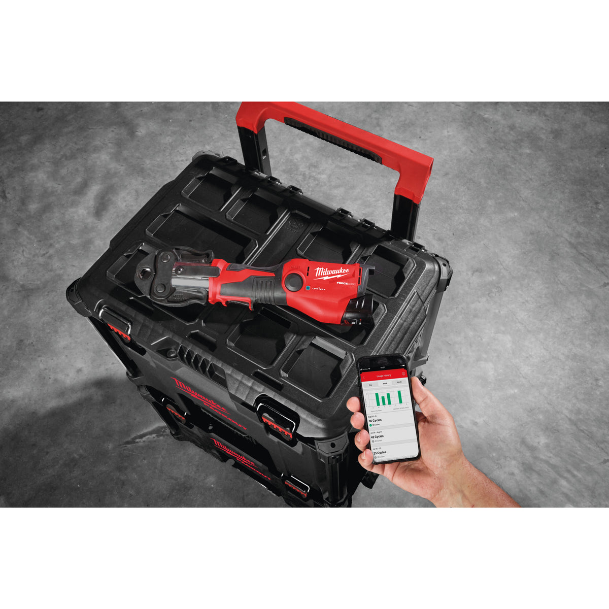 M12ONEHPT Presă hidraulică M12™ FORCE LOGIC™ ONE-KEY™ sub-compactă Milwaukee