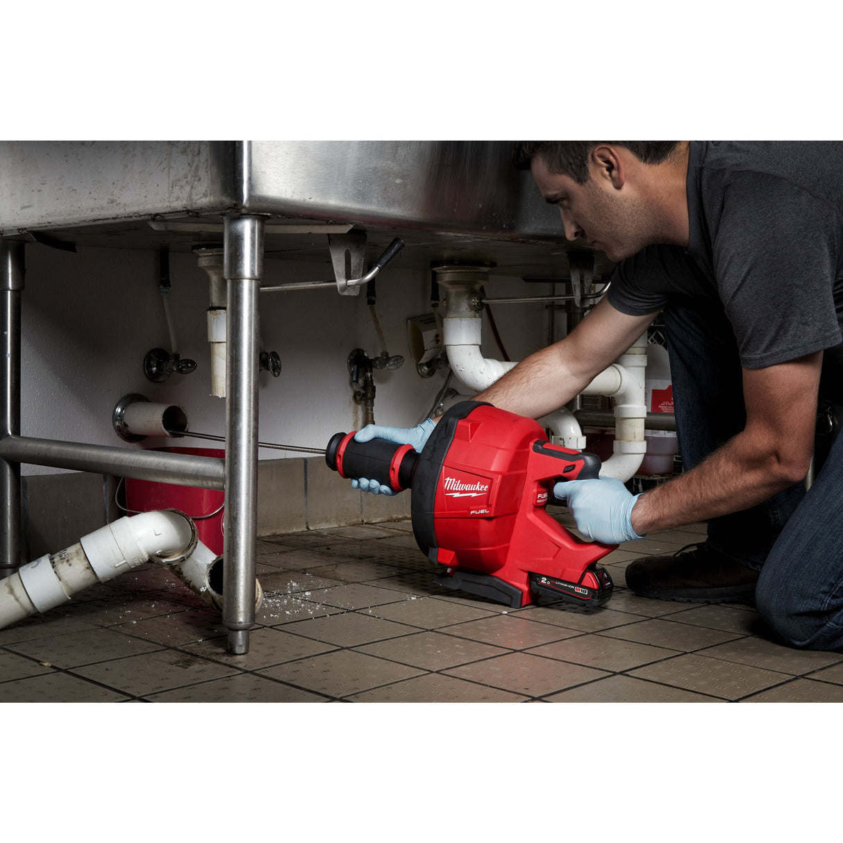 M18 FDCPF10 Mașină desfundat țevi M18 FUEL™ - alimentare 10 mm Milwaukee