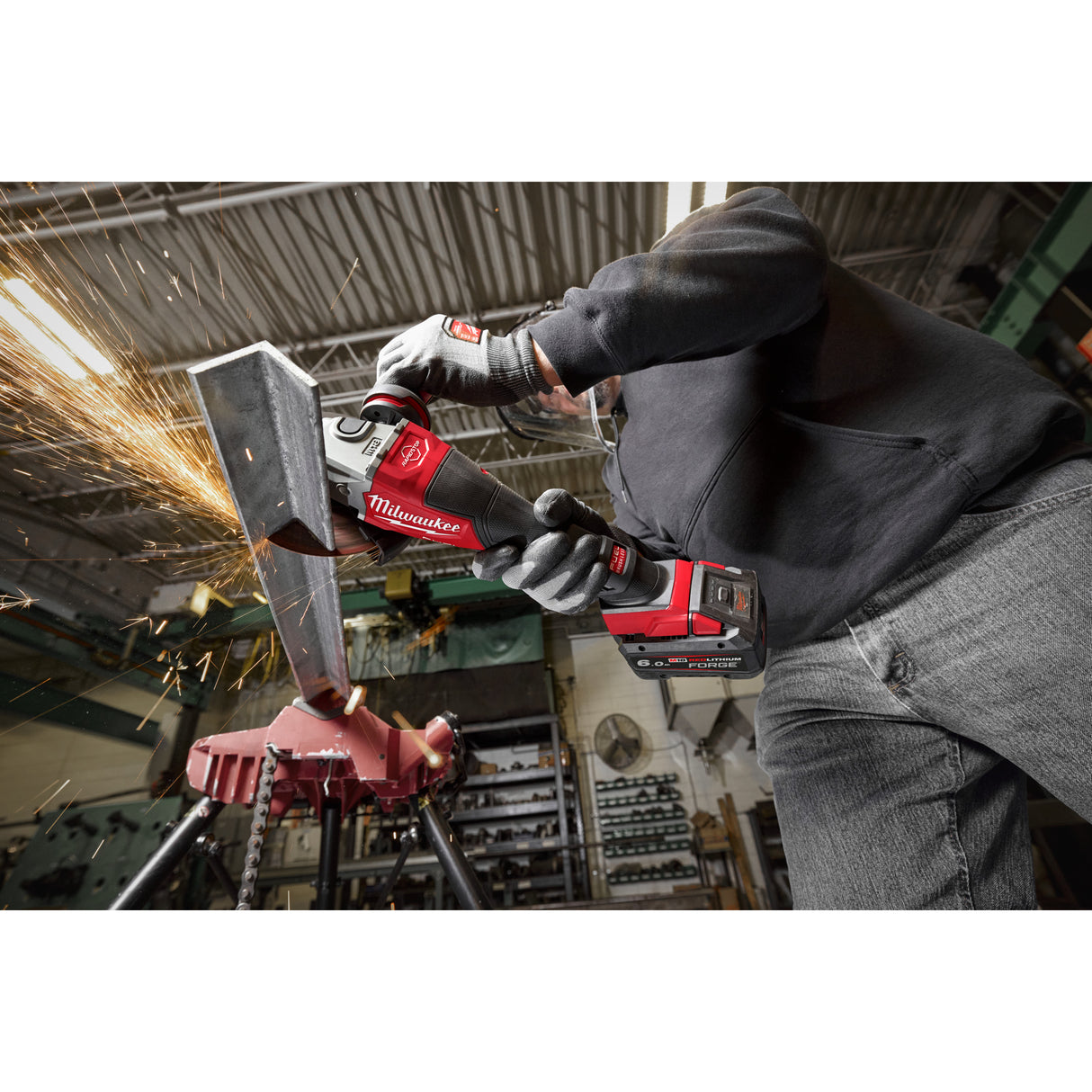 Milwaukee 4933493417 M18 FHSAG125XPDB2-0X Polizor unghiular de înaltă performanță cu frânare rapidă și comutator tip clapetă M18 FUEL™ 125 mm