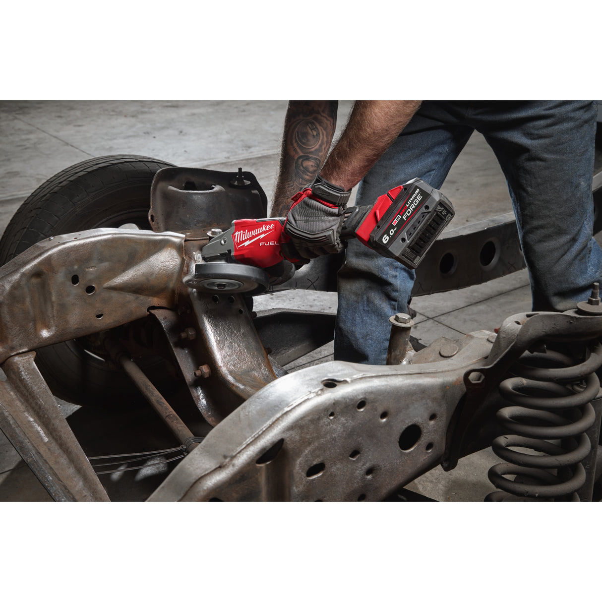 Milwaukee 4933493417 M18 FHSAG125XPDB2-0X Polizor unghiular de înaltă performanță cu frânare rapidă și comutator tip clapetă M18 FUEL™ 125 mm