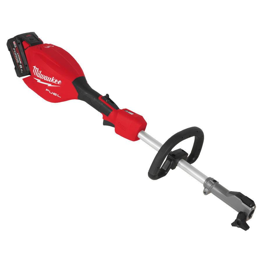 Cap motor Milwaukee M18 FUEL™, compatibil cu sistemul QUIK-LOK™, ideal pentru aplicații de grădinărit și întreținere profesională. Oferă putere echivalentă cu un motor pe benzină, cu pornire instantă și întreținere redusă. Funcționează cu acumulatori M18™ REDLITHIUM™.