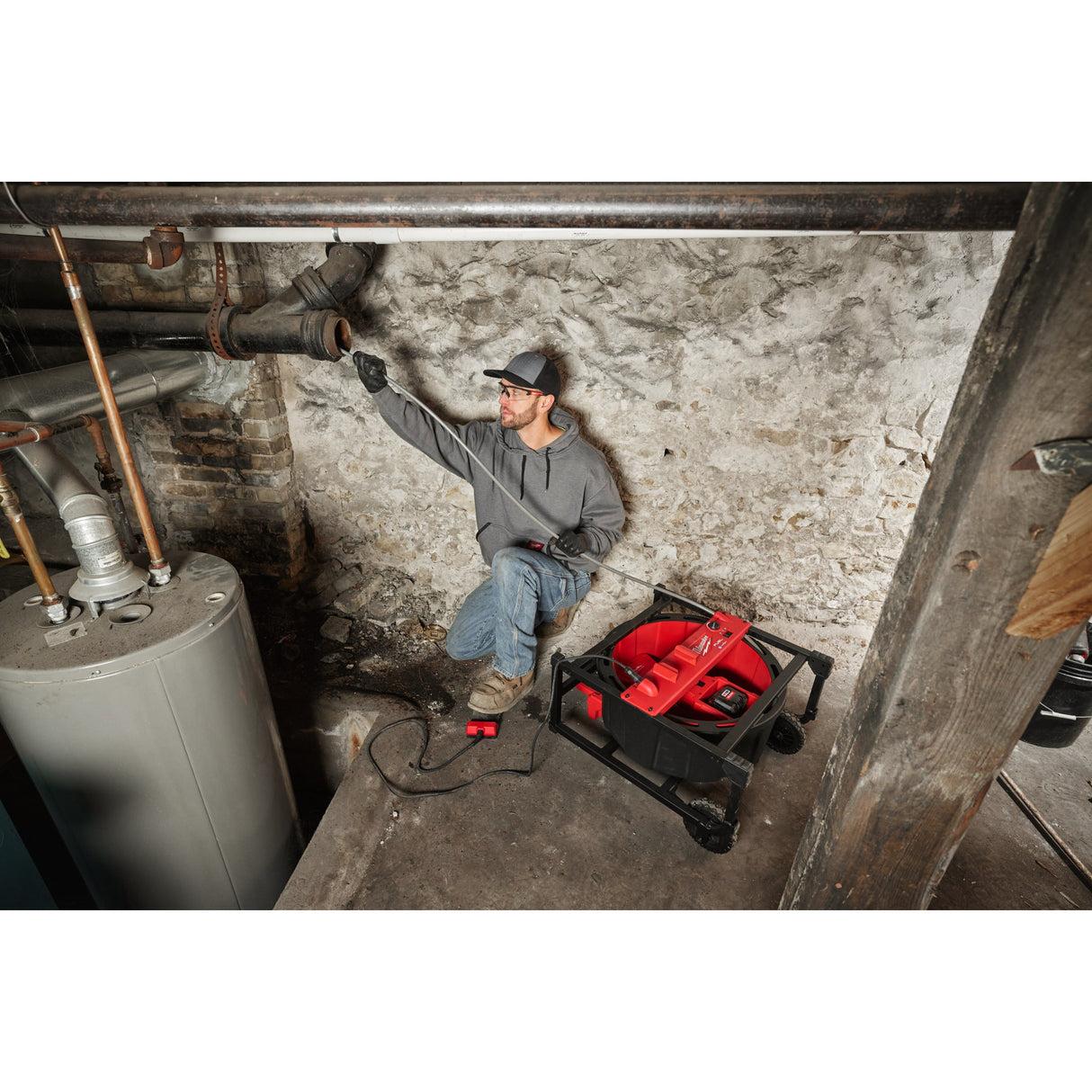 M18 HSFSM Mașină desfundare M18™ cu ax flexibil de mare viteză Milwaukee