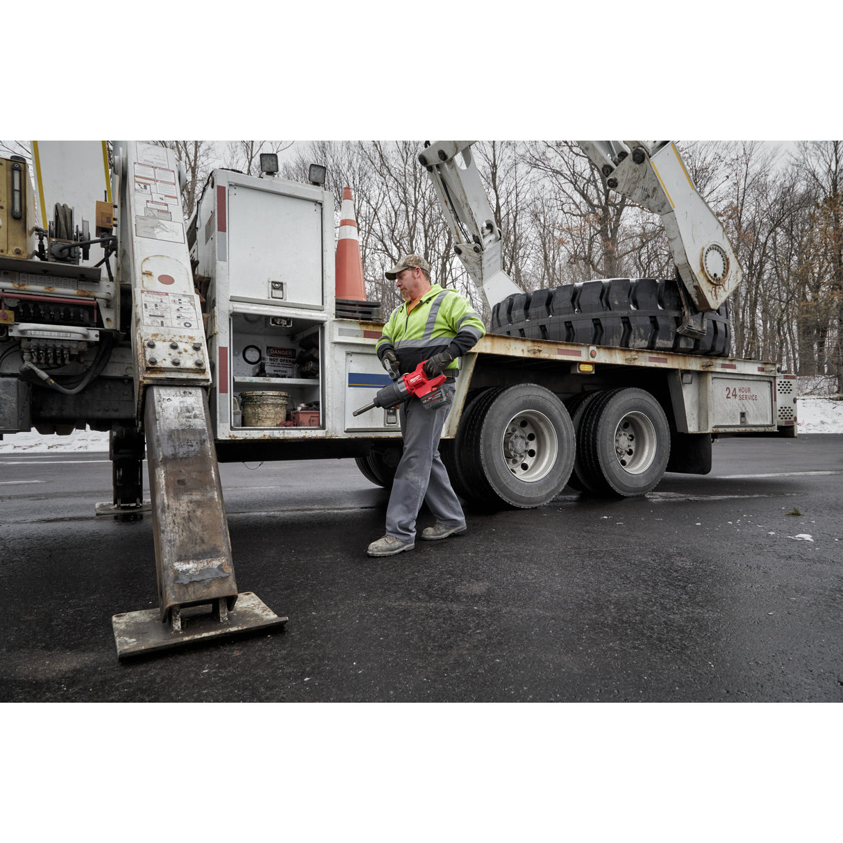 Milwaukee M18ONEFHIWF1D-121C Cheie de impact 1˝ ONE-KEY™ M18 FUEL™ cu mâner-D, cuplu ridicat, inel de fixare și gât lung 4933499251