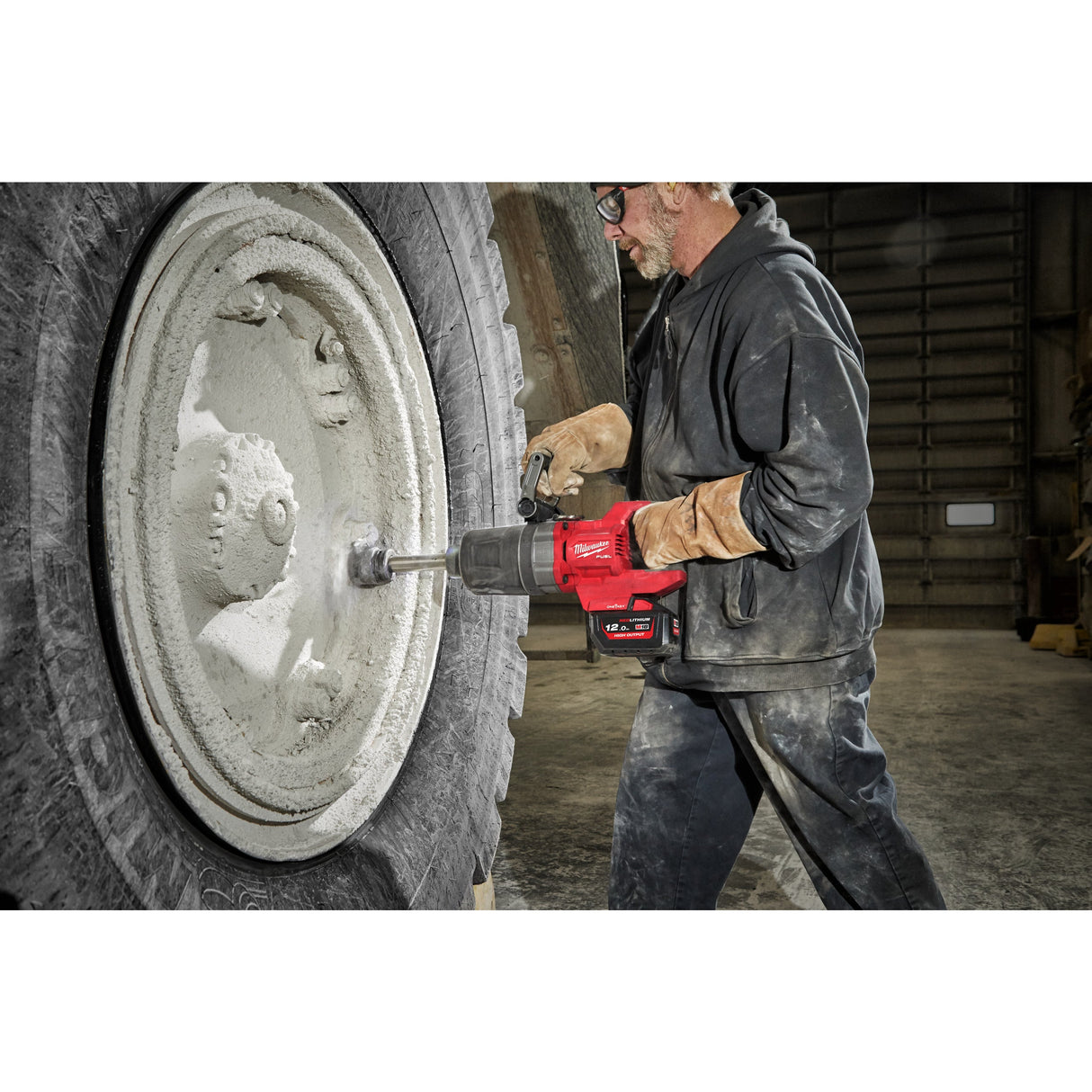 M18 ONEFHIWF1D Cheie de impact 1″ ONE-KEY™ M18 FUEL™ cu mâner-D, cuplu ridicat, inel de fixare și gât lung Milwaukee
