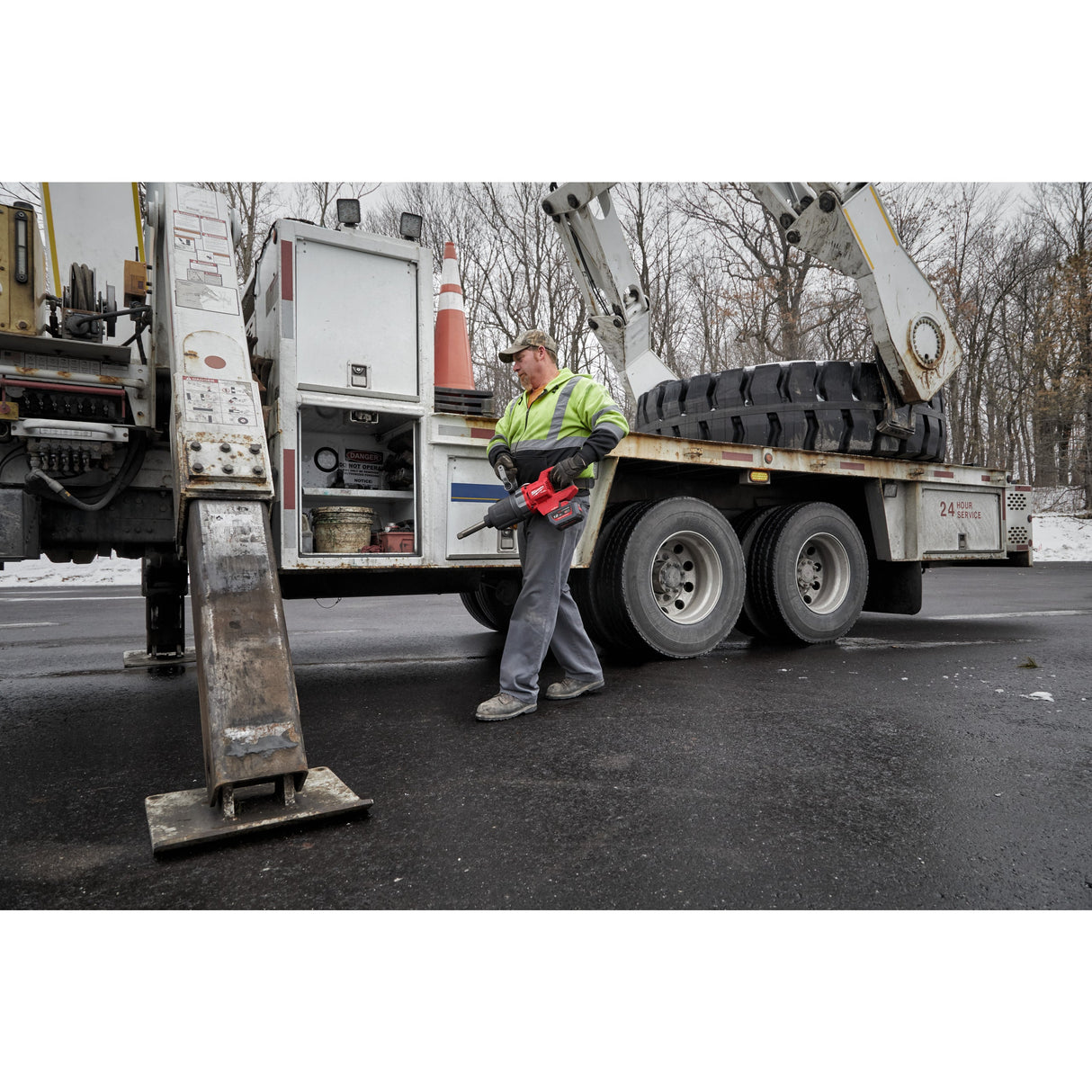 M18 ONEFHIWF1D Cheie de impact 1″ ONE-KEY™ M18 FUEL™ cu mâner-D, cuplu ridicat, inel de fixare și gât lung Milwaukee