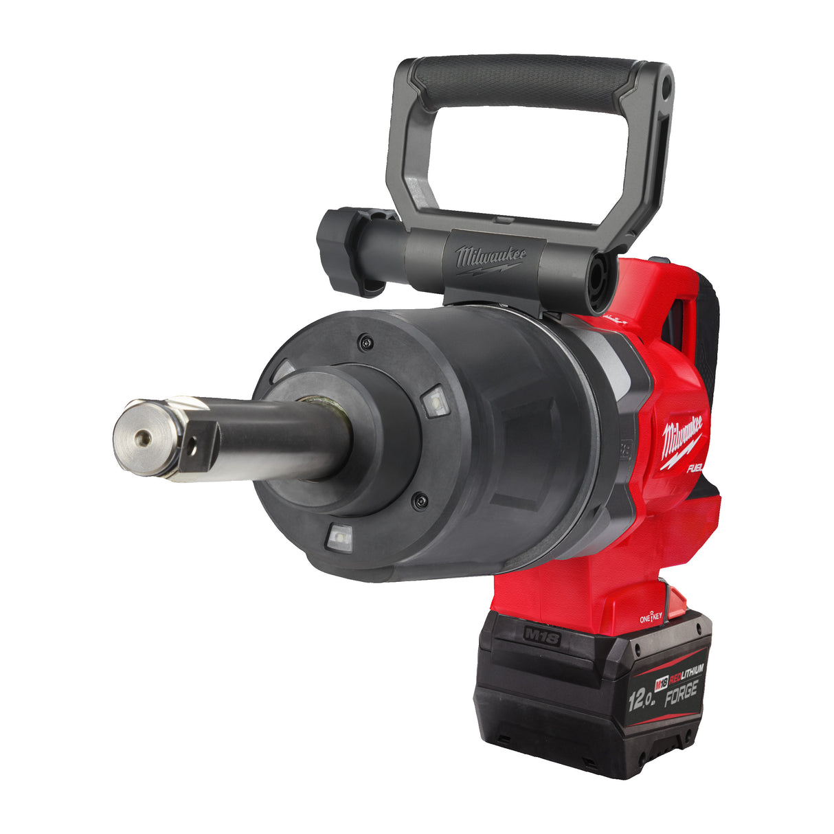 Milwaukee M18ONEFHIWF1D-121C Cheie de impact 1˝ ONE-KEY™ M18 FUEL™ cu mâner-D, cuplu ridicat, inel de fixare și gât lung 4933499251