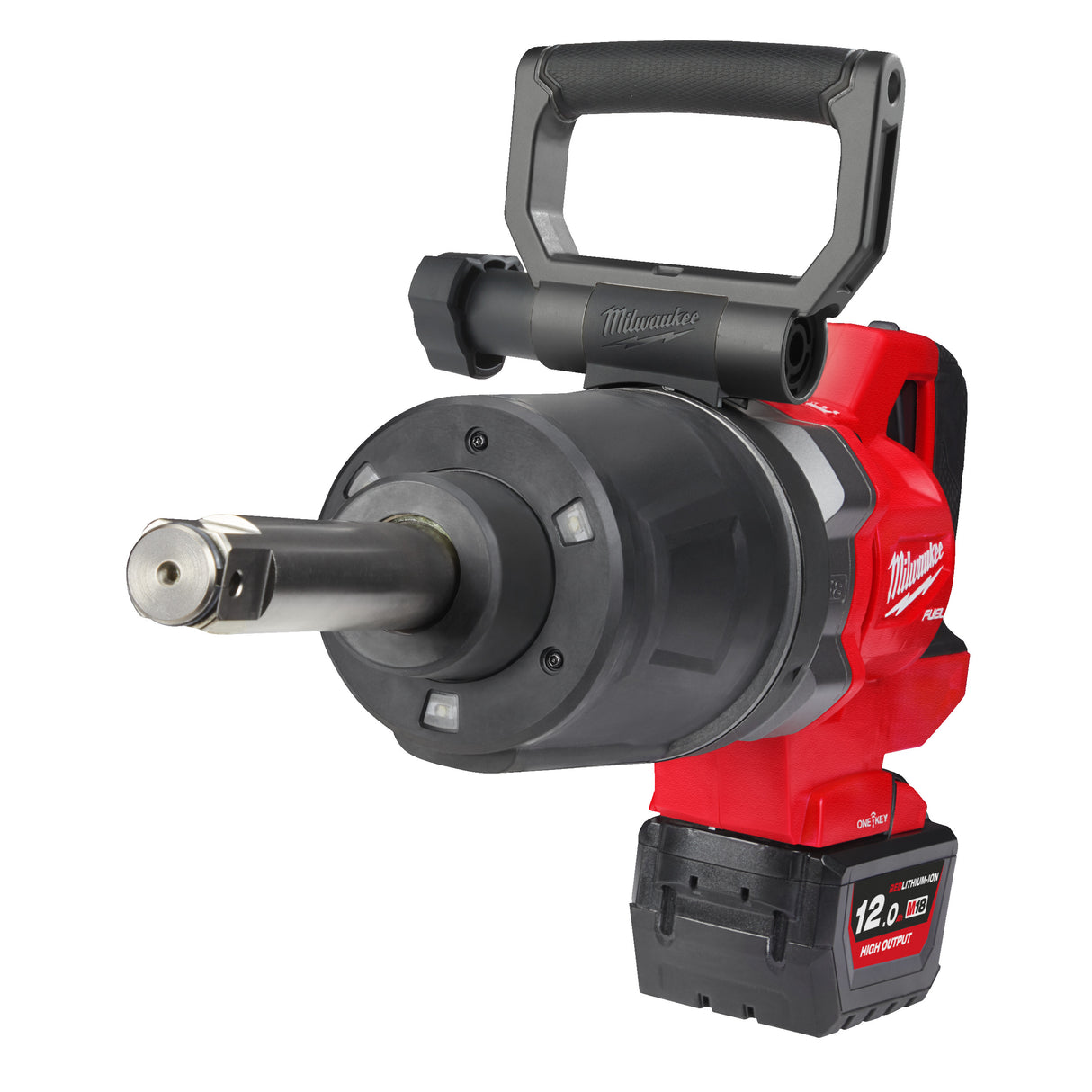 Milwaukee M18ONEFHIWF1D-121C Cheie de impact 1˝ ONE-KEY™ M18 FUEL™ cu mâner-D, cuplu ridicat, inel de fixare și gât lung 4933499251