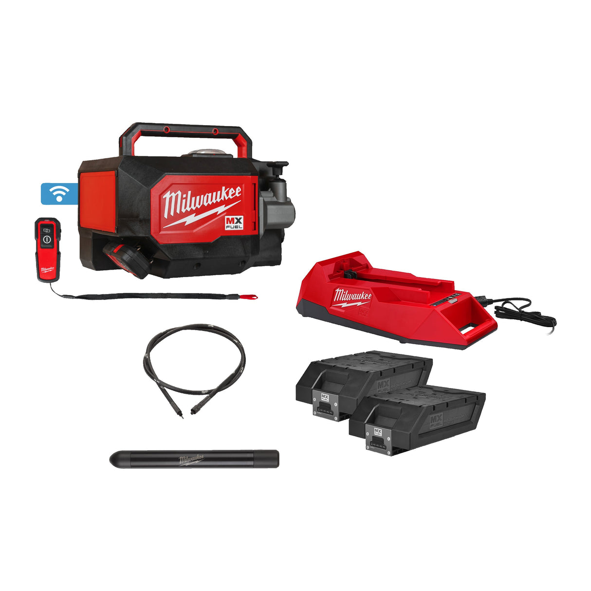 MXF CVBCKIT Vibrator de beton MX FUEL™ cu servietă Milwaukee