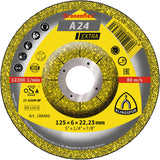 A 24 EX Discuri polizare, 125 x 6 x 22,23 mm cu centru depresat