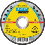 A 46 TZ Discuri debitare, 115 x 1,6 x 22,23 mm Drept