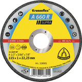 A 660 R Discuri debitare, 115 x 1 x 22,23 mm Drept