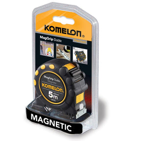 Ruletă Komelon MagGrip MD55 5 m magnetică, bandă oțel 25 mm, negru/galben