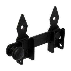 WOGO 120 Zăvor pentru poartă grădină 120x20 mm negru