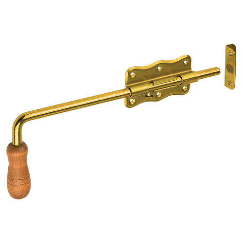 WRG 120  Zăvor poartă cu mâner de lemn 120x60x1,3 mm