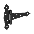 ZTO 150 C Balama decorativă tip T 150x45x185x2,5 mm negru